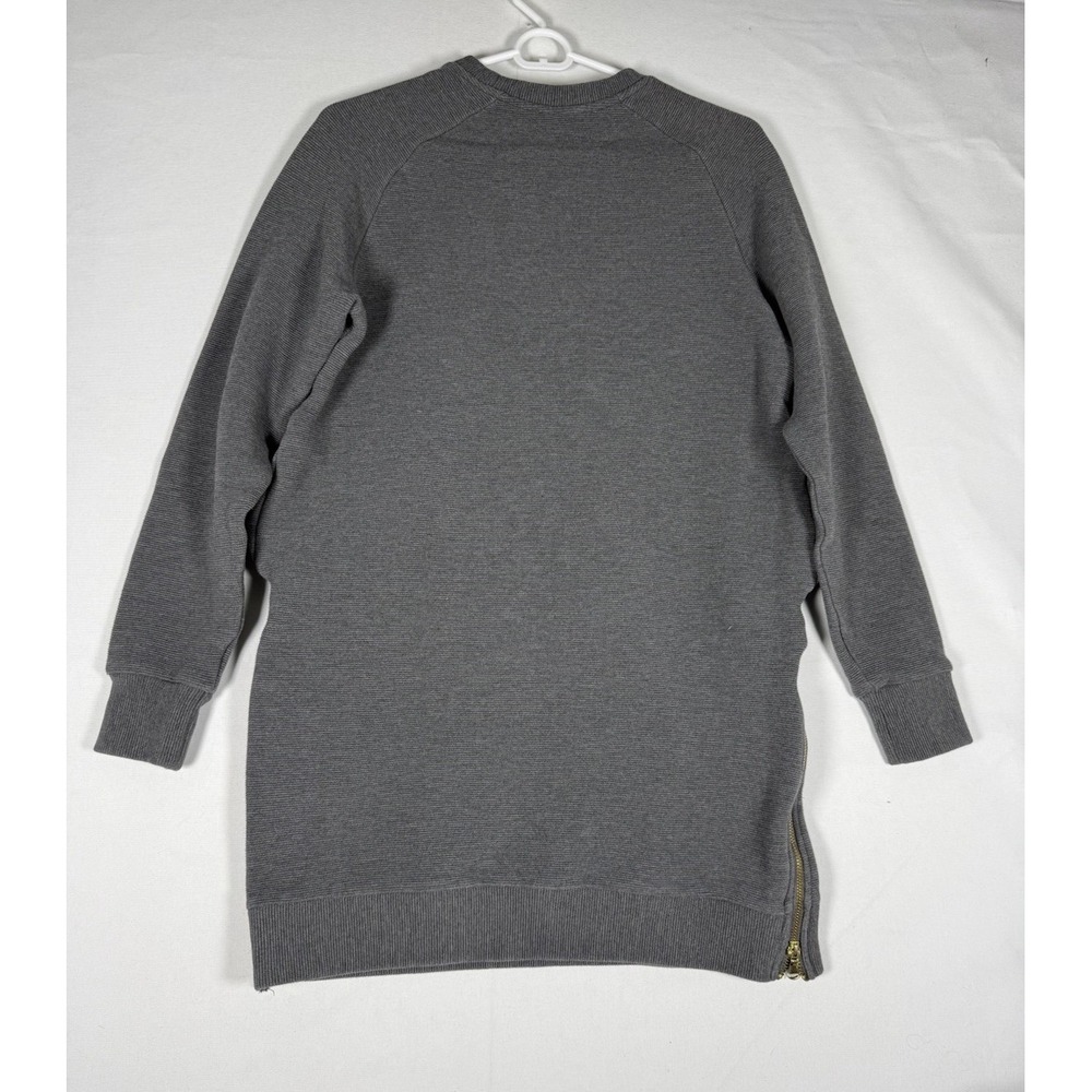 Varley Albret Mock Neck Cotton Ribbed Knit Stretch Pullover Mini Dress Womens XS - Picture 2 of 7
